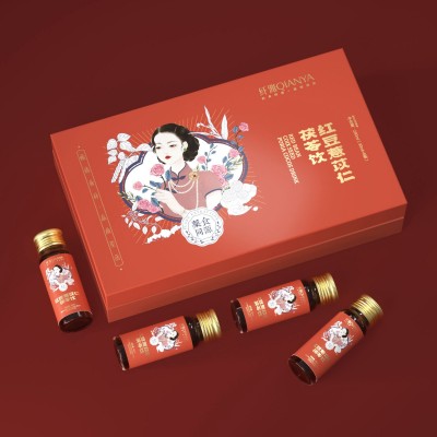 红豆薏苡仁茯苓饮品 贴牌定制代加工OEM红参赤小豆薏米茯苓口服液图3