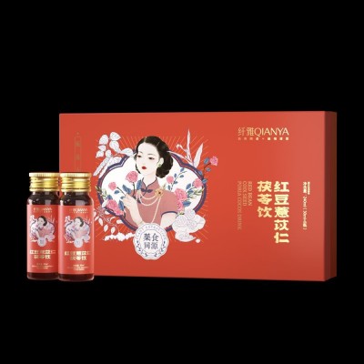 红豆薏苡仁茯苓饮品 贴牌定制代加工OEM红参赤小豆薏米茯苓口服液图5