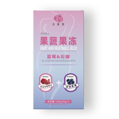 长食坊果冻蓝莓孝素石榴果蔬酵素益生元soso果冻普通温和版20g*7图4