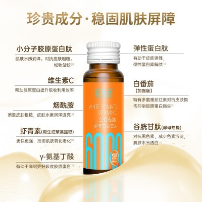 白番茄烟酰胺饮品 维C双蛋白肽美白饮活性小分子胶原蛋白肽口服液图3