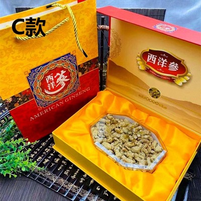 长白山产地西洋参花旗参粒头 配精美礼品盒足干人参一件代发批发图4