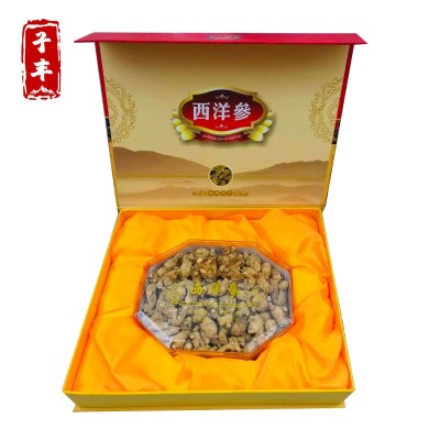 长白山产地西洋参花旗参粒头 配精美礼品盒足干人参一件代发批发图5
